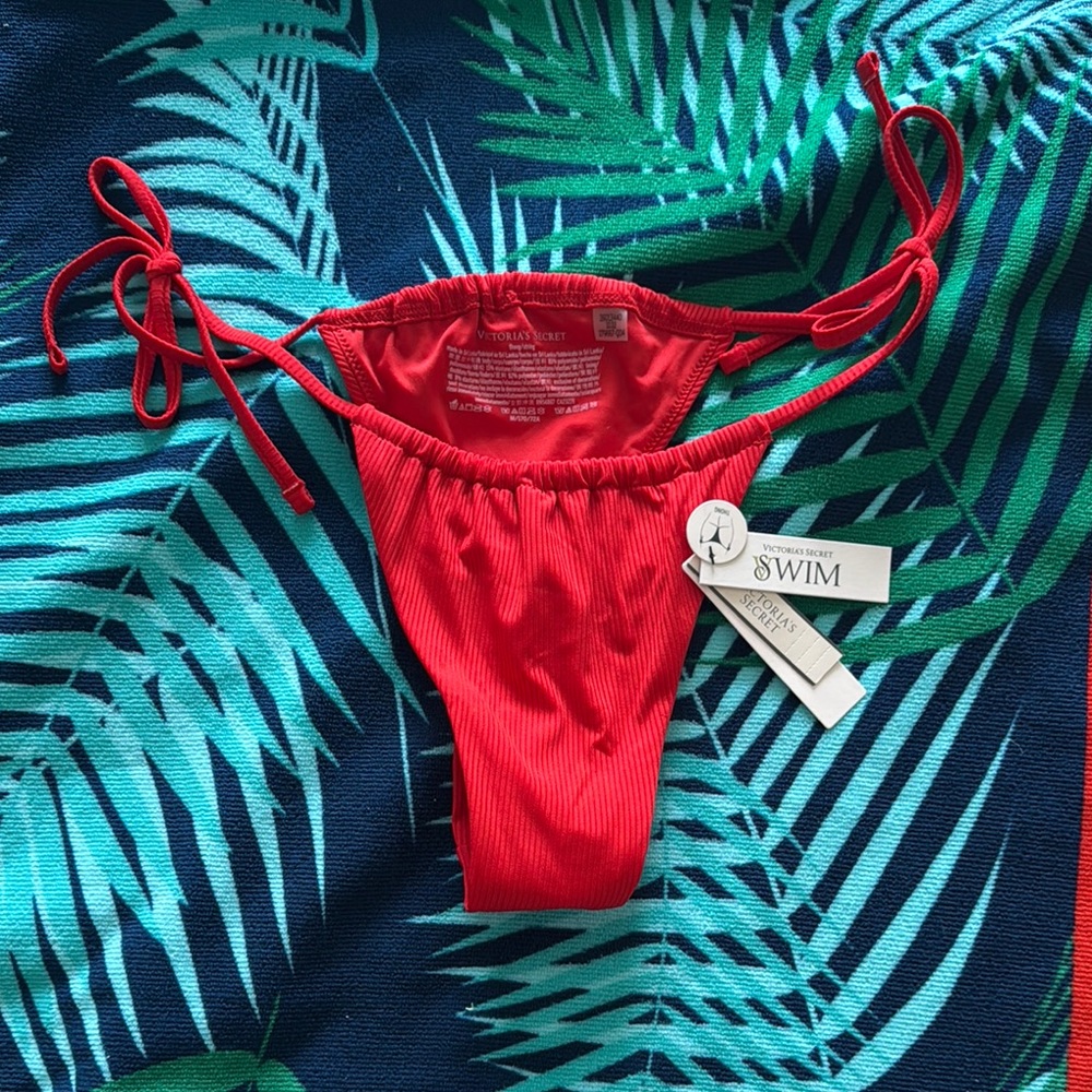 VS Red thong bikini Bottom